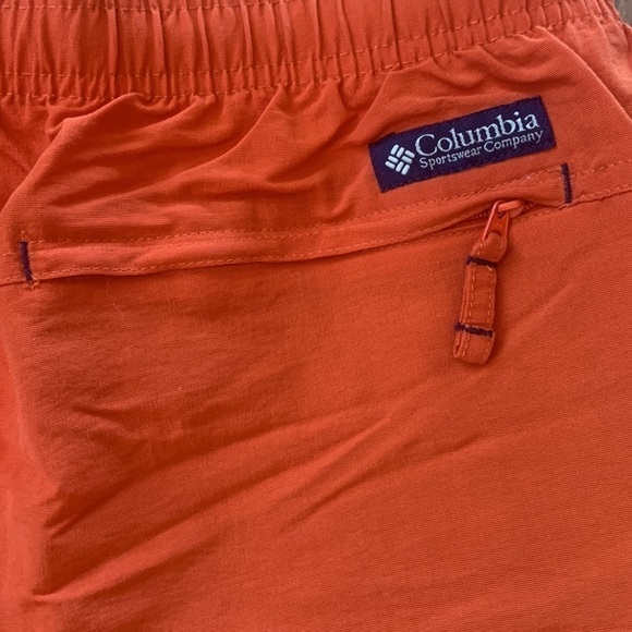 Columbia Men’s Orange Cargo Swim Trunks Shorts Size L - Picture 4 of 6